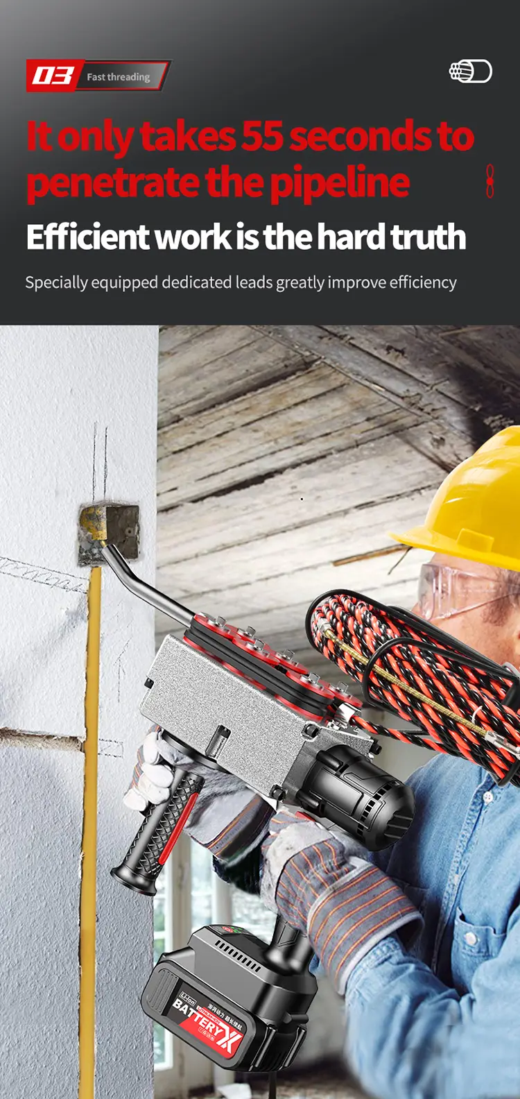 lithium battery threading machine